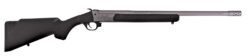 Traditions CR451130T Outfitter G3 Full Size 450 Bushmaster 1rd 22" Stainless Cerakote Fluted Threaded Barrel, Drilled & Tapped Steel Receiver, Fixed Black Synthetic Stock, Right Hand