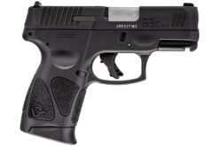 Taurus 1G3C931 G3C  Compact Frame 9mm Luger 12+1 3.26" Matte Stainless Steel Barrel, Matte Black Tenifer Serrated Steel Slide, Black Polymer Frame w/Picatinny Rail, Black Polymer Grip, Right Hand