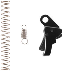 Apex Tactical 115112 Action Enhancement  Curved Trigger w/ 5-5.50 lbs Draw Weight & Black Finish for Springfield Hellcat