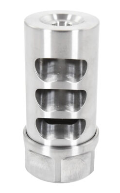 American Precision Arms G2L5830S Gen 2 Little Bastard Self Timing Brake Stainless Steel with 5/8"-24 tpi Threads, 2.22" OAL & 1" Diameter for 30 Cal Rifle