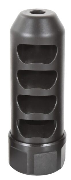 American Precision Arms G2F5838N Gen 2 Fat Bastard Self Timing Brake Black Nitride Stainless Steel with 5/8"-24 tpi Threads, 3.30" OAL & 1.115" Diameter for 338 Cal Rifle