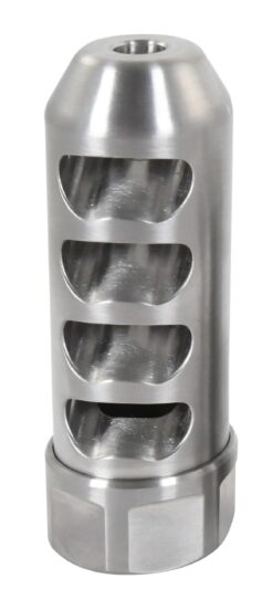 American Precision Arms G2F5838S Gen 2 Fat Bastard Self Timing Brake Stainless Steel with 5/8"-24 tpi Threads, 3.30" OAL & 1.115" Diameter for 338 Cal Rifle