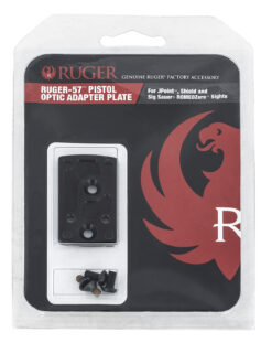 Ruger 90723 Ruger-57 Optic Adapter Plate Pistol Black Anodized Aluminum