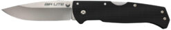 Cold Steel CS26WD Air Lite 3.50" Folding Drop Point Plain AUS-10A SS Blade/Black G10 Handle Includes Pocket Clip