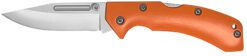 AccuSharp 712C Lockback  3" Folding Clip Point Plain Stainless Steel Blade/Blaze Orange G10 Handle Includes Allen Wrench