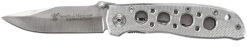 Smith & Wesson Knives CK105HCP Extreme Ops  3.22" Folding Drop Point Plain 7Cr15MoV SS Blade Aluminum Handle Includes Pocket Clip