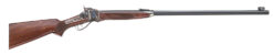 Taylors & Company 210144 Pedersoli 1874 Sharps Long Range 45-70 Gov 1rd 34" Blued Single Shot Barrel Half Octagon Barrel, Color Case Hardened Steel Receiver, Checkered Walnut Fixed Stock