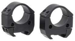 Talley TMS10M Modern Sporting  Black Anodized Aluminum 1" Tube Medium Picatinny Rail 0 MOA