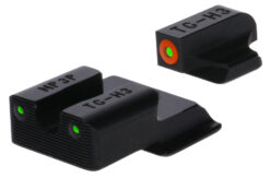 TruGlo TG231MP4C Tritium Pro  Black | Green Tritium Orange Outline Front Sight Green Tritium Rear Sight