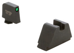 AmeriGlo GL811 Optic Compatible Sight Set for Glock  3XL Tall Green Tritium Black Outline Front Sight-Black Rear Sight
