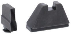 AmeriGlo GL507 Optic Compatible Sight Set for Glock  5XL Tall Serrated Front Sight-Black Rear Sight
