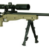 Crickett KSA2157 Precision Complete Package Youth 22 WMR 1rd 16.12" Threaded Bull Barrel w/Muzzle Brake, Thumbhole FDE Synthetic Stock w/Adjustable Cheek Comb, 10 3/8"-11 1/8" LOP, Includes 4x28 Comba