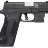 Diamondback DB0301P001 DBAM29 Sub-Compact 9mm Luger 3.50" 12+1,17+1 Overall Black Finish with Serrated Nitride Stainless Steel Slide, Polymer Grip & Picatinny Rail Includes Viridian Laser & Holster