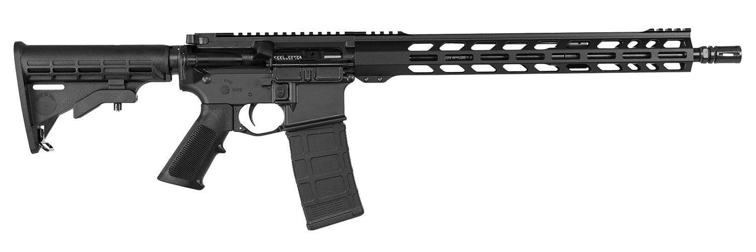 UnBranded AR 223WYFS0001 UAR-F 223 Wylde 30+1 16" Barrel, Black Nitride Metal Finish, 15" M-Lok Handguard, Black Collapsible Stock, Textured Black Polymer Grip