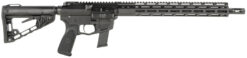 Wilson Combat TRAR9GB91610 AR9G Carbine 9mm Luger 17+1 16" Black Match Grade Threaded Barrel, Black Armor-Tuff Aluminum Receiver, M-LOK Handguard, Black Synthetic Rogers Super-Stoc w/Cam-Lock Stock