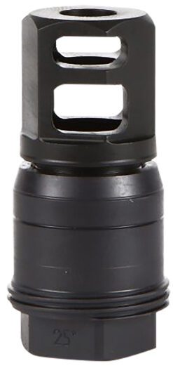 Sig Sauer SL55612X2825DEGM Clutch-Lok QD Muzzle Brake Black Stainless Steel with 1/2" 28 tpi Threads for 5.56mm 25 Degree Taper