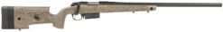 Bergara Rifles B14S359C B-14 HMR 6.5 PRC 3+1 24" Graphite Black Cerakote Barrel, Black Speckled Brown Molded w/Mini-Chassis, Adjustable LOP & Cheek Piece Stock
