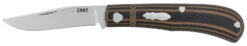 CRKT 7100 Venandi  3.14" Folding Clip Point Plain Bead Blasted 8Cr13MoV SS Blade/Black/Brown G10 Handle