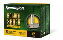 Remington Ammunition 27600 Golden Saber Defense 357Mag 125gr Brass Jacketed Hollow Point 20 Per Box/25 Case