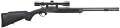 Traditions CR584110440 NitroFire w/Scope 50 Cal 209 Primer 26" Gray Cerakote Fluted & Tapered Barrel, Drilled & Tapped Receiver, Black Fixed Synthetic Stock, 3-9x40mm Duplex