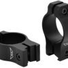 Warne V421M Rimfire Rings Vapor Matte Black Aluminum 1" Tube Medium Rimfire/Vertical Split 3/8" Dovetail 0 MOA