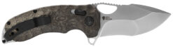 S.O.G SOG12270157 Kiku XR 3.03" Folding Tanto Plain Satin CTS XHP Steel Blade Deep Textured Green Linen Micarta Handle Includes Belt Clip