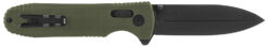 S.O.G SOG12610257 Pentagon XR 3.60" Folding Spear Point Plain Black TiNi Cryo CTS XHP Blade/OD Green G10 Handle Includes Pocket Clip