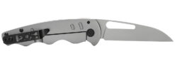 S.O.G SOG14520157 Escape FL 3" Folding Sheepsfoot Plain 8Cr13MoV SS Blade Silver w/ "SOG" Stainless Steel Handle Includes Pocket Clip