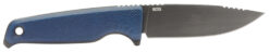 S.O.G SOG17790157 Altair FX  3.40" Fixed Clip Point Plain Satin TiCN Cryo CPM 154 SS Blade, Squid Ink Black GRN Handle, Includes Sheath