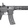 Smith & Wesson 10213 M&P15 Sport 22 LR 25+1 16.50" Carbon Steel Barrel, Adjustable Magpul MOE SL  Stock, Magpul M-Lok Mounting System, MagPul Folding MBUS Sights, Functioning Charging  Handle, Optics