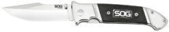 S.O.G SOG-FF38-CP Fielder  3.30" Folding Clip Point Plain Satin 7Cr17MoV SS Blade Black G10 Handle Includes Belt Clip