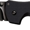 Cold Steel CS27BS Recon 1 4" Folding Spear Point Plain DLC Coated American S35VN Blade/Black G10 Handle Includes Pocket Clip