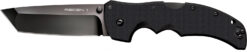 Cold Steel CS27BT Recon 1 4" Folding Tanto Plain DLC Coated American S35VN Blade/ Black Textured G10 Handle Includes Pocket Clip