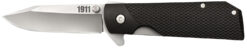 Cold Steel CS20NPJAAZ 1911  3" Folding Clip Point Plain 4034 SS Blade Black Textured Griv-Ex Handle Includes Pocket Clip