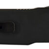 Templar Knife SZBR321 Premium Weighted  Small 3" OTF Drop Point Plain Black Oxide Stonewashed D2 Steel Blade, 4.50" Black Aluminum/Rubber Handle