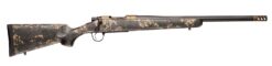 Christensen Arms 8010619200 Ridgeline FFT 7mm-08 Rem 4+1 20" Carbon Fiber/Threaded Barrel, Burnt Bronze Cerakote, Green with Black/Tan Accents Stock