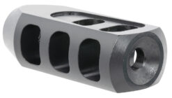 TacFire  Tanker Muzzle Brake  Black Oxide Steel with 1/2"-28 tpi Threads 2.76" OAL 1.37" Diameter for 5.56x45mm NATO