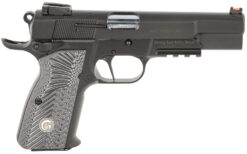 EAA GIRSAN 390470 MCP35 Match 9mm Luger 15+1 4.87" Stainless Steel Barrel, Matte Black Serrated Slide, Matte Black Steel Frame w/Accessory Rail & Beavertail, Black/Gray Checkered Grips Ambidextrous
