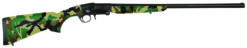 Charles Daly 930336 101  Compact 410 Bore Break Open 3" 1rd 26" Black Steel Single Shot Barrel & Receiver, Fixed Woodland Camo Synthetic Stock, Beretta/Benelli Mobil Choke System
