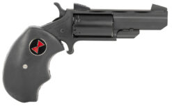 North American Arms BWMCRK Black Widow  22 WMR 5 Shot 2" Matte Black Heavy Vent Rib Barrel, Matte Black Cerakote Stainless Steel Frame, Black Cylinder, Black Finger Grooved Rubber Grip, Exposed Hammer