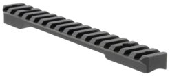 Talley PLM258763 Fierce Picatinny Rail  Black Anodized Long Action 20 MOA