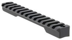 Talley PSM258779 Fierce Rivalry Picatinny Rail  Black Anodized Short Action 20 MOA