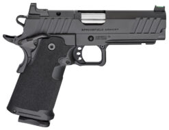 Springfield Armory PH9117AOS Prodigy  9mm Luger 20+1/17+1 4.25" Bull Barrel, Black Cerakote Carbon Steel Frame w/Picatinny Acc. Rail, Optic Ready Slide, Polymer Grip, Fiber Optic Sight