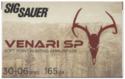 Sig Sauer V3006SP16520 Venari  30-06Springfield 165gr Soft Point 20 Per Box/10 Case