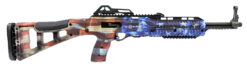 Hi-Point 4595TSFLG 4595TS Carbine 45 ACP 17.50" 9+1, American Flag, Skeletonized Stock, Adjustable Sights