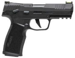 Sig Sauer 322CBAS10 P322  22 LR 10+1 4" Black Steel Threaded Barrel, Black Hard Coat Anodized Optic Ready/Serrated Slide, Black SS/Polymer Frame w/Picatinny Rail & Black Polymer Grips