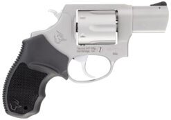 Taurus 2-85629-MA 856 *MA Compliant Small Frame 38 Special +P 6 Shot 2" Stainless Steel Barrel, Cylinder & Frame, Black Rubber Grip, Exposed Hammer