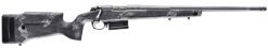 Bergara Rifles B14SM759 B-14 Crest 6.5 PRC 3+1 20" Fluted/Threaded, Sniper Gray Cerakote Barrel/Rec, Monte Carlo Carbon Fiber Stock with Black & Gray Splatter, Omni Muzzle Brake