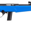 Rossi  RB22  Compact 22 LR 10+1, 16" Matte Black Button Rifled Free Floating Steel Barrel, Matte Black Stainless Steel Receiver, Blue Monte Carlo Stock, Right Hand