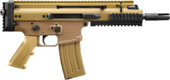 FN 38101245 SCAR 15P 5.56x45mm 10+1 7.50" Black Anodized Chrome Lined Steel Barrel, Flat Dark Earth Anodized Aluminum Picatinny Rail Receiver, FDE Polymer Grip, Ambidextrous